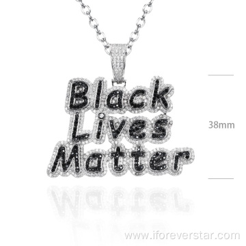 Wholesale Sterling Silver Pendant Necklace Hip Hop Jewelry